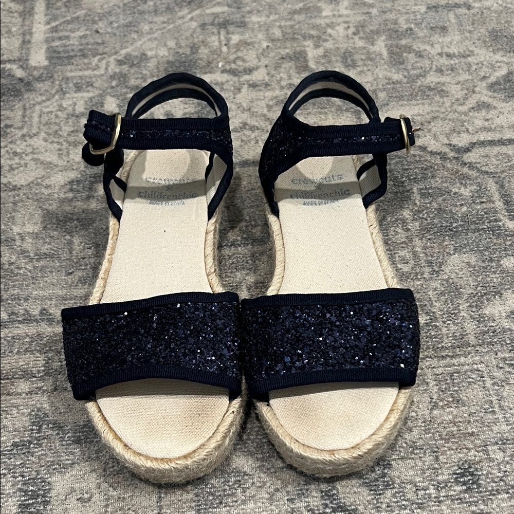 Crewcuts Childrenchic sparkling espadrille sandals size 2.5